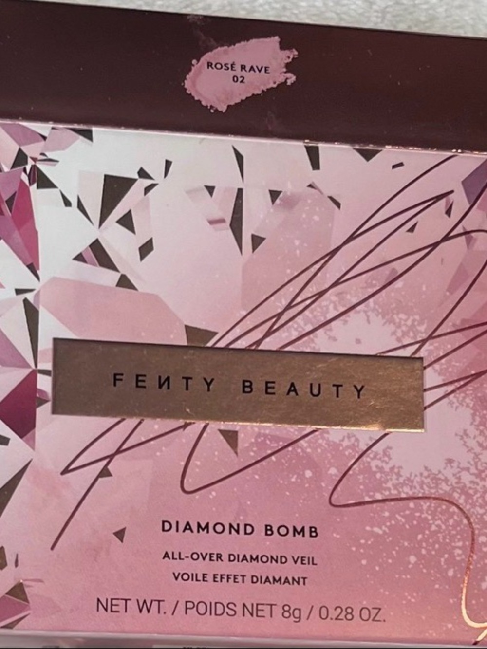 Fenty Beauty Diamond Bomb All-Over Diamond Veil — Rose Rave Pink Glow - Picture 1 of 6